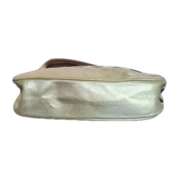 Coach Vintage Y2K Gold Demi Monogram Bag Baguette 1861 8.5"×5.5"×2" - Picture 4 of 8